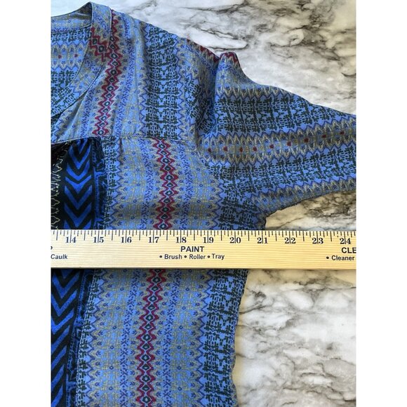 Prana Women’s Bluebell Inka Long Sleeved Blouse Top Sz Medium Boho Peasant - Picture 6 of 7